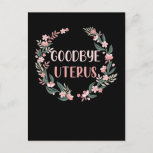 Hysterectomy Surgery Uterus Removal Survivor Postcard