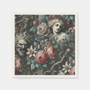 Hysteria Hides in the Blooms – Gothic Victorian Napkin