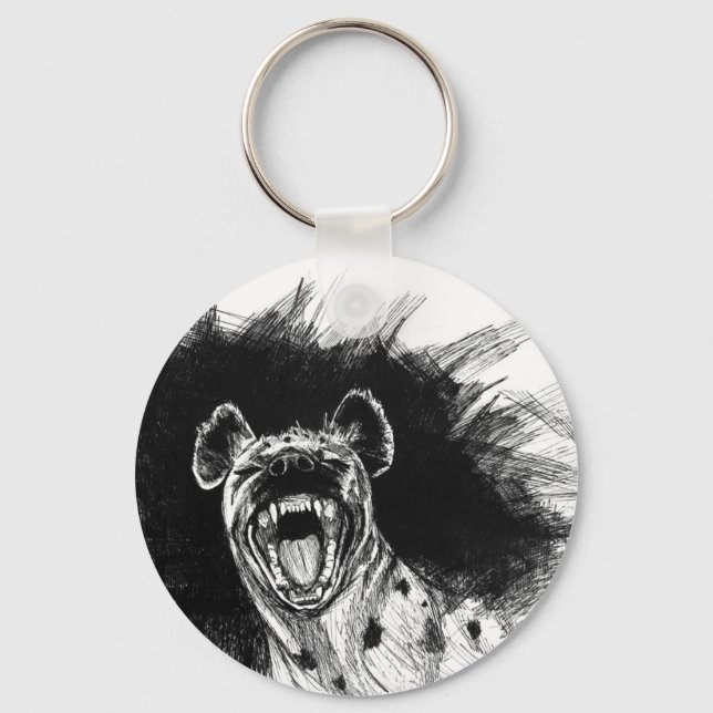 Hysterical Hyena Key Ring (Front)