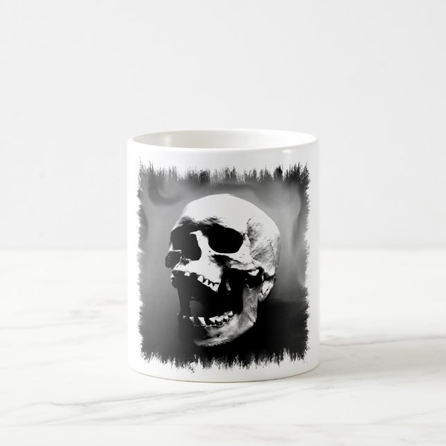 Hysteriskull Laughing Human Skull Coffee Mug (Center)