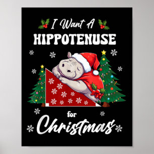Hytenuse Christmas Math Teacher Kids I Want Hiptam Poster