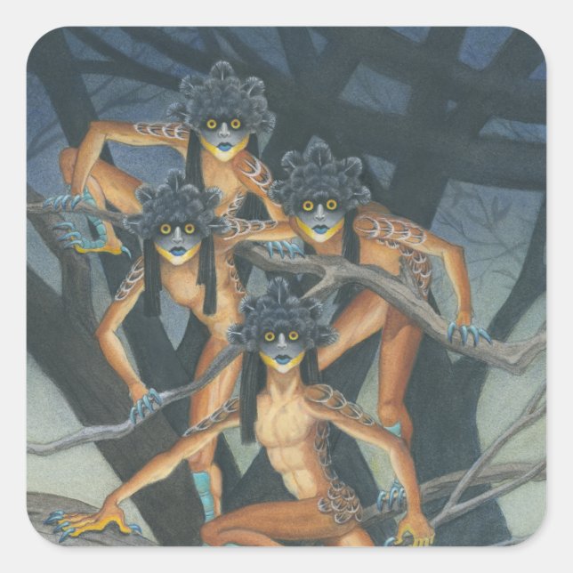 Hyter Sprites Square Sticker (Front)