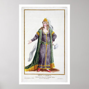 Hyu-Chen, wife of Genghis Khan, from 'Receuil des Poster