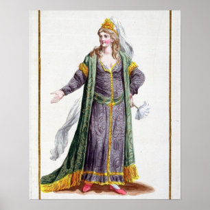 Hyu-Chen, wife of Genghis Khan, from 'Receuil des Poster