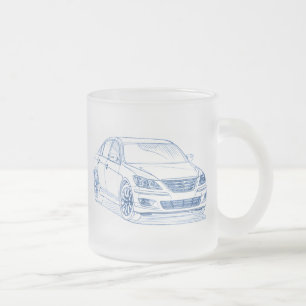 Hyu Genesis Sdn 2009+ Frosted Glass Coffee Mug