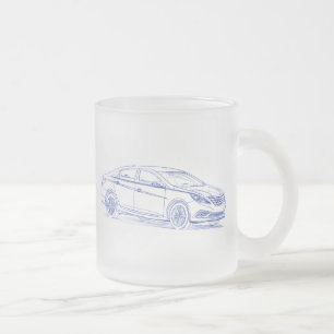 Hyu Sonata 2011 Frosted Glass Coffee Mug