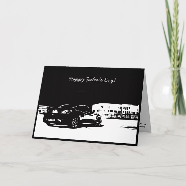 Hyundai Genesis Coupe Car themed Father's Day Card (Front)