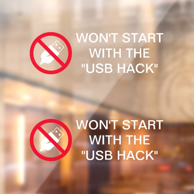 Hyundai Kia anti-theft Kia Boys x2 White T Cling (Sheet 2)