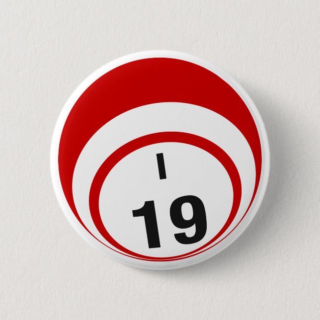 I19 Bingo Ball button (Front)