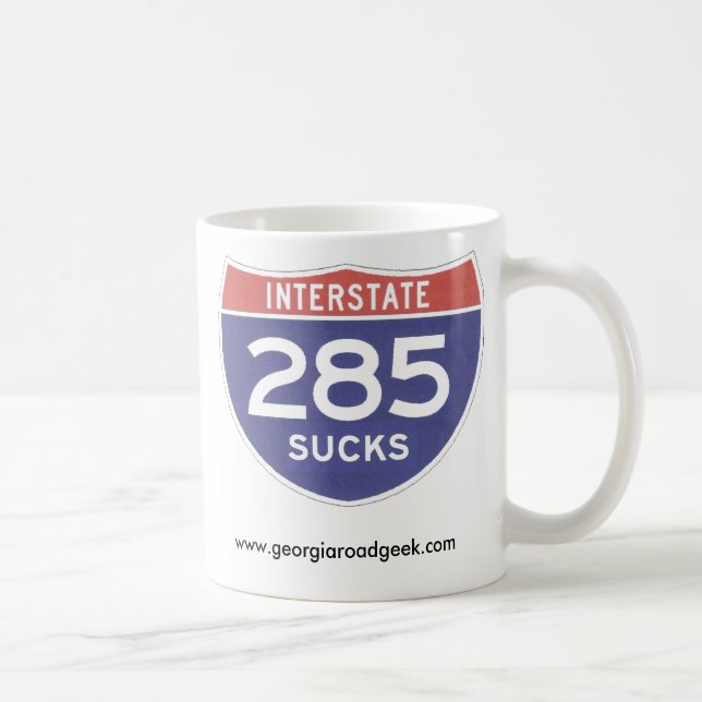 I285 SUCKS Coffee Cup (Right)