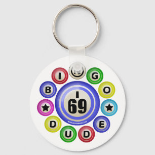 I69 Bingo Dude Key Ring