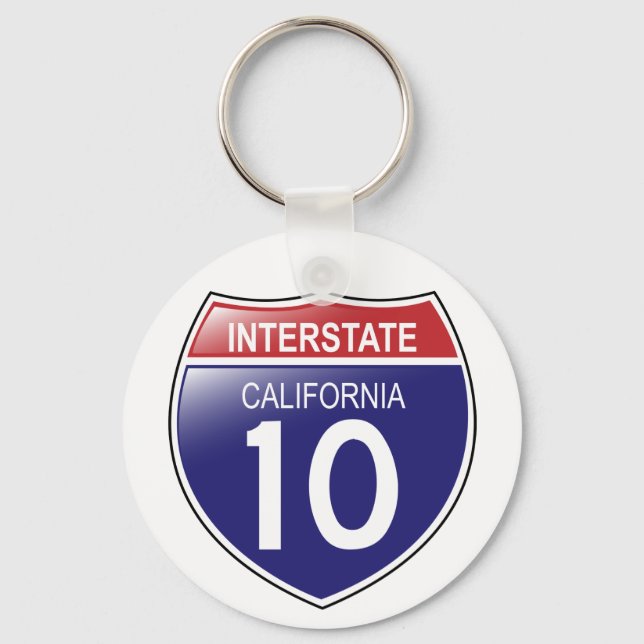 I-10 California Keychain (Front)