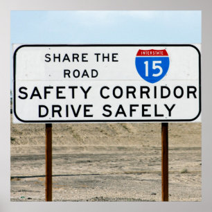 I-15 Safety Corridor Poster