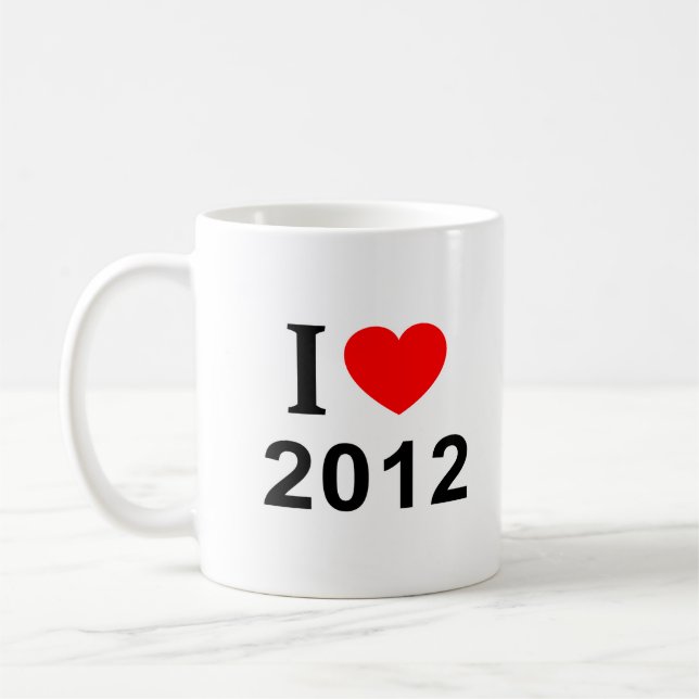 I ❤️ 2012 I LOVE 2012 I HEART 2012 Mug (Left)