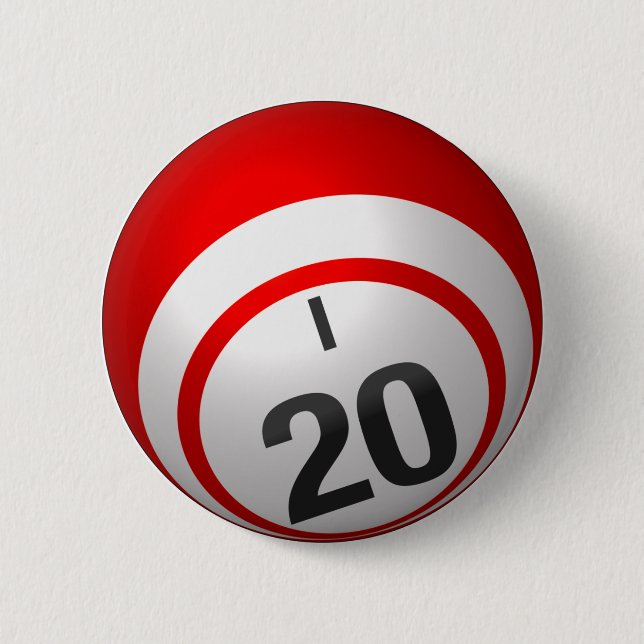 I 20 bingo button (Front)
