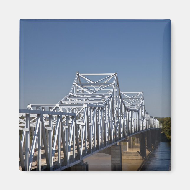 I-20 Highway bridge across Mississippi River, Magnet (Front)