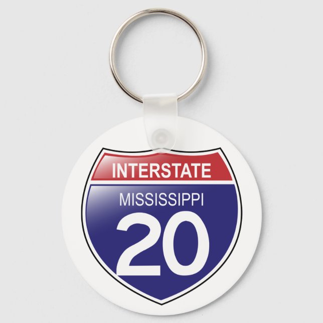 I-20 Mississippi Keychain (Front)