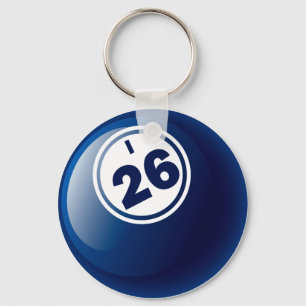 I 26 BINGO BALL KEY RING