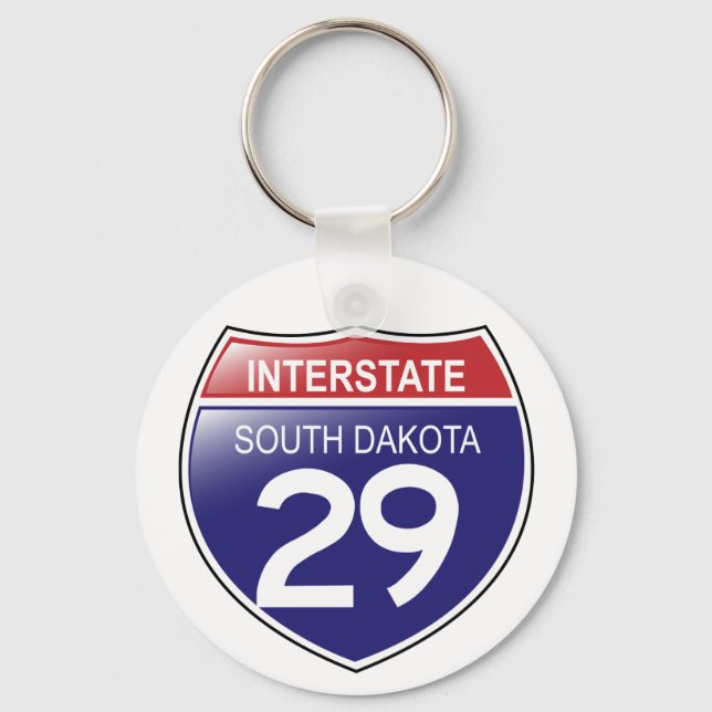 I-29 South Dakota Keychain (Front)