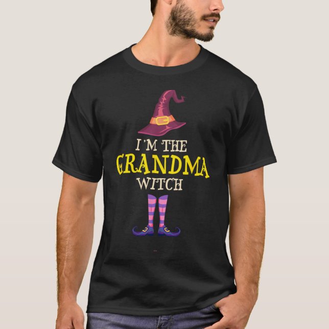 I_#39_m The Grandma Witch Costume Halloween Funny T-Shirt (Front)