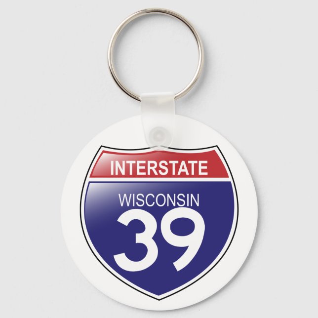 I-39 Wisconsin Keychain (Front)