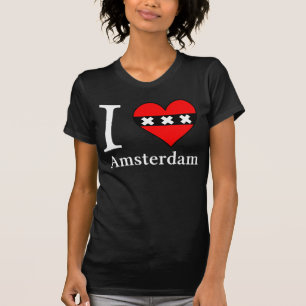 I <3 Amsterdam Female Black T-Shirt