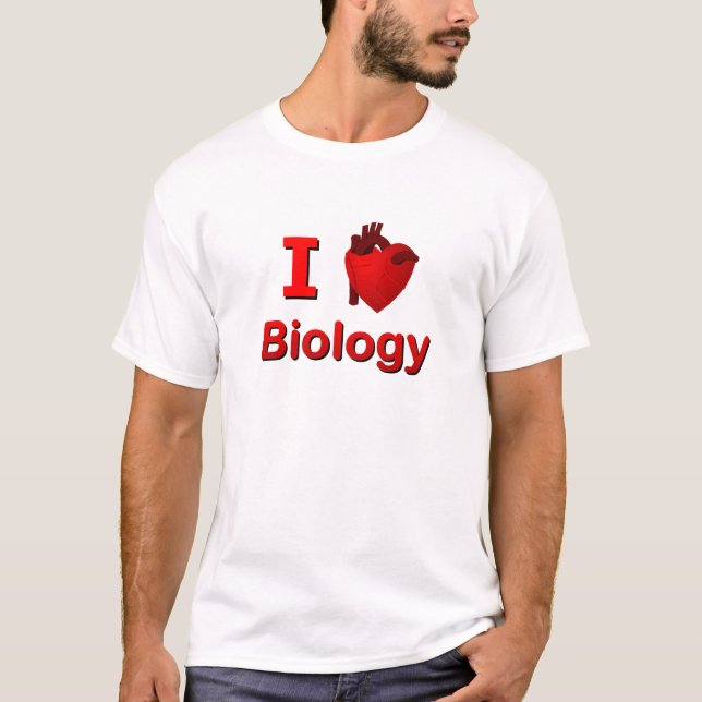 I <3 Biology T-Shirt (Front)