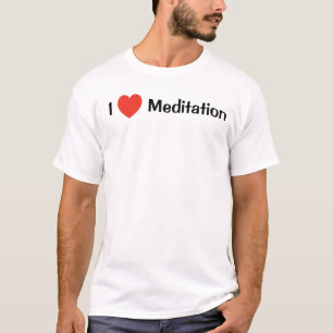 I <3-Dude Collection: I Love Meditation T-Shirt