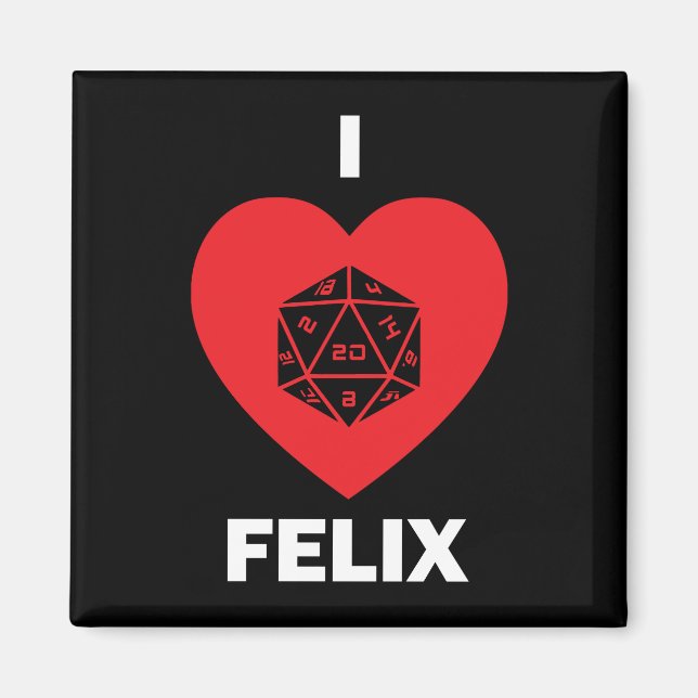 I <3 Felix Magnet (dark) (Front)