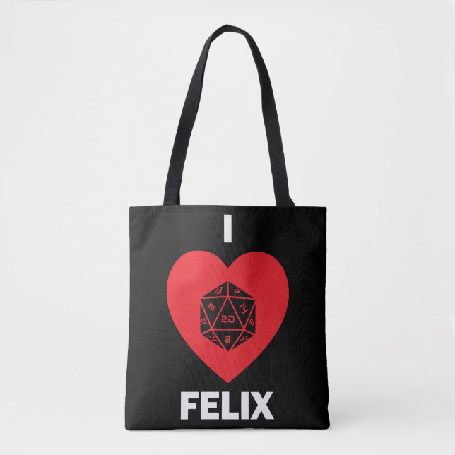 I <3 Felix Tote (dark) Bag (Front)