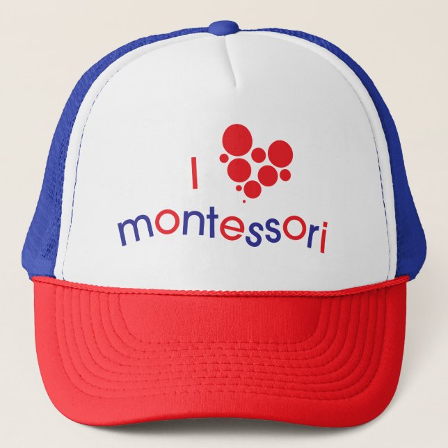 I <3 Montessori Trucker Hat (Front)