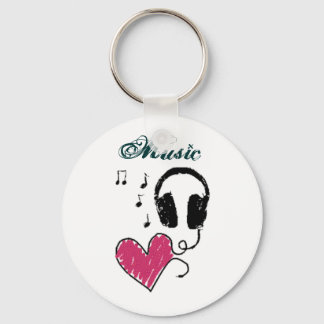 i <3 music key ring