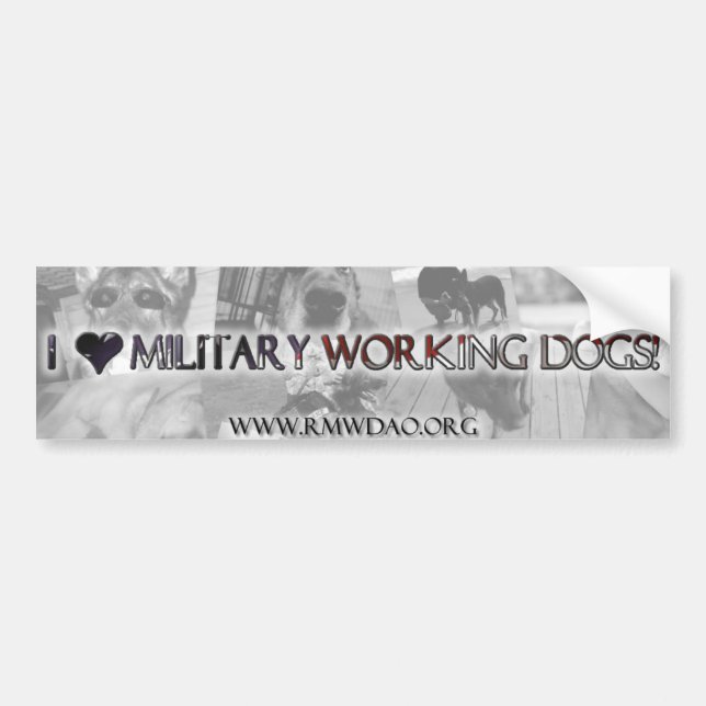 I <3 MWDs Bumper Sticker (Front)