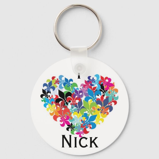 I <3 Nick Key Ring (Front)