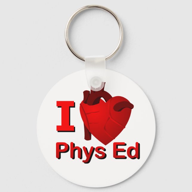 I <3 Phys Ed Key Ring (Front)
