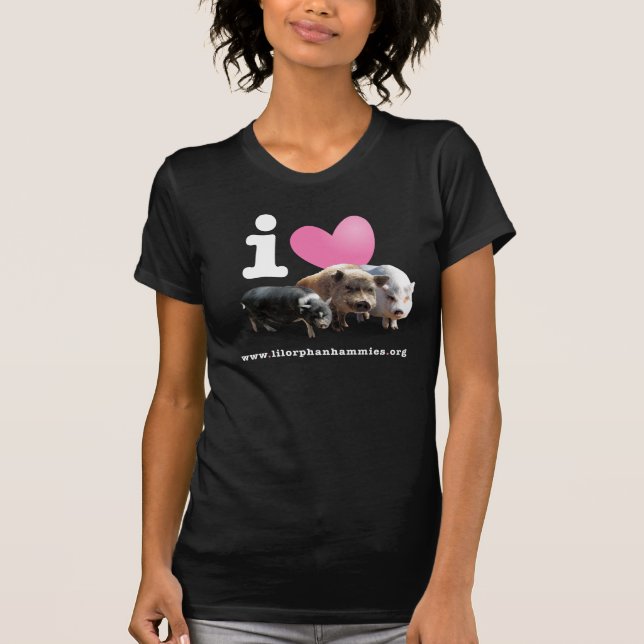 I <3 Pigs T-Shirt (Front)