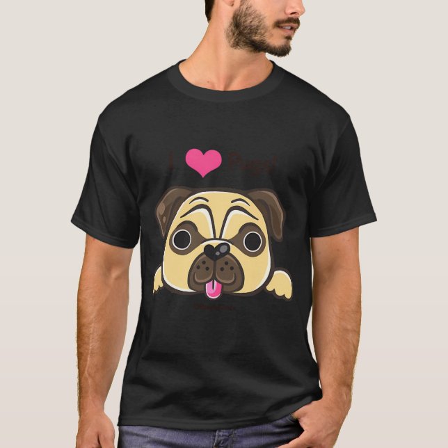 I <3 Pugs!' T-Shirt (Front)