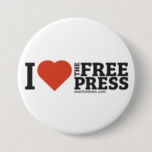I <3 the Free Press 3" button