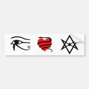 "I <3 Thelema" Bumper Sticker