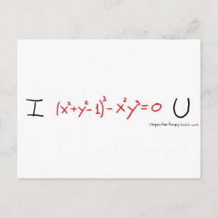 I <3 U POSTCARD