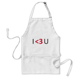i <3 u standard apron