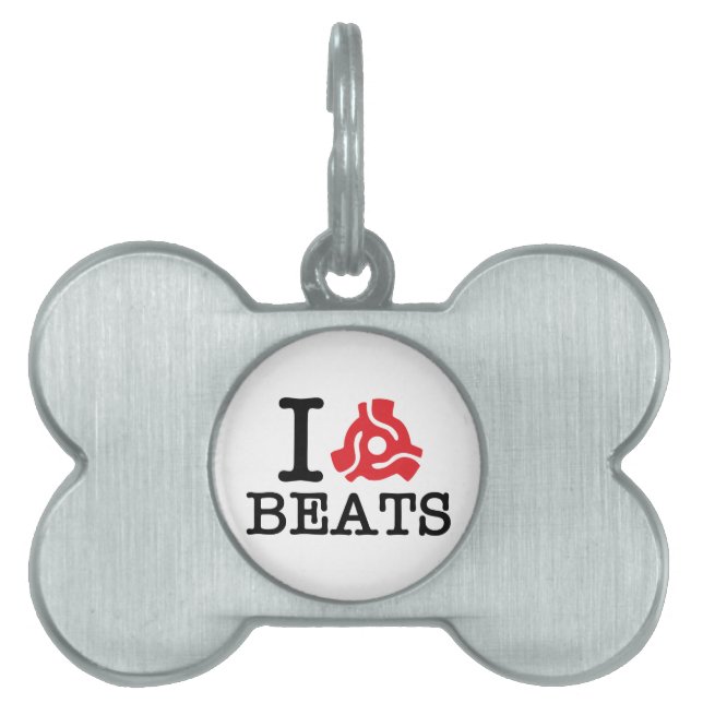 I 45 Adapter Beats Pet Name Tag (Front)