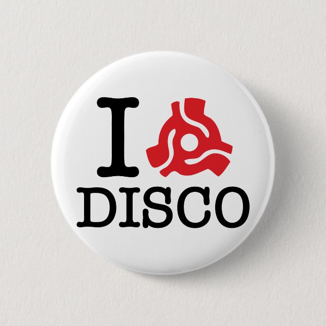 I 45 Adapter Disco 6 Cm Round Badge (Front)