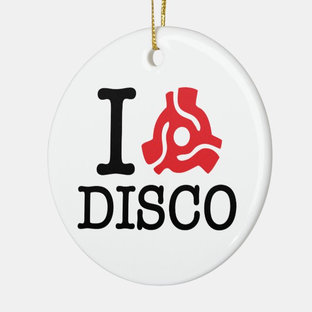I 45 Adapter Disco Ceramic Tree Decoration (Left)