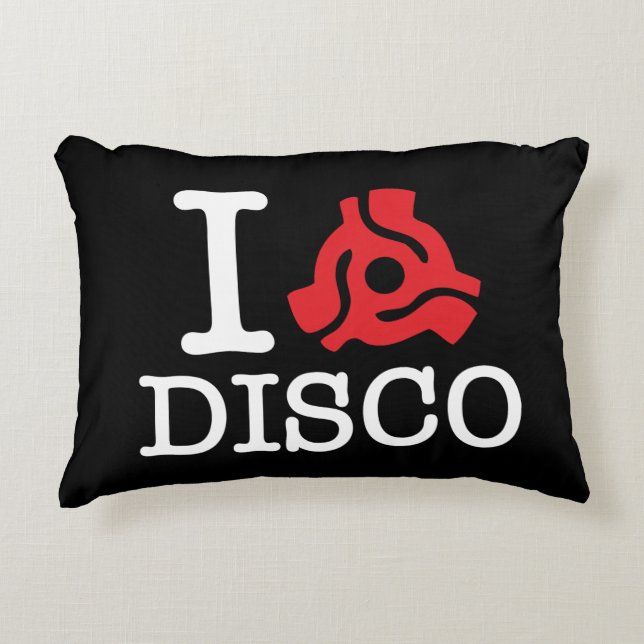 I 45 Adapter Disco Decorative Cushion (Front)