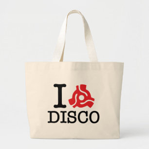 I 45 Adapter Disco Large Tote Bag
