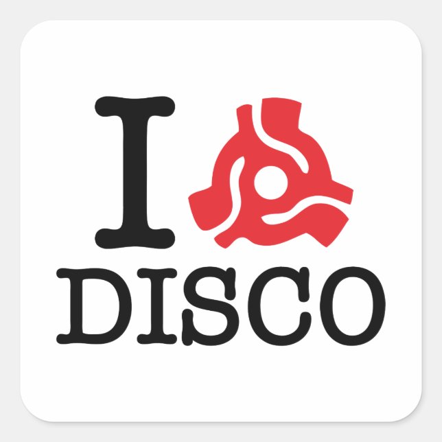 I 45 Adapter Disco Square Sticker (Front)