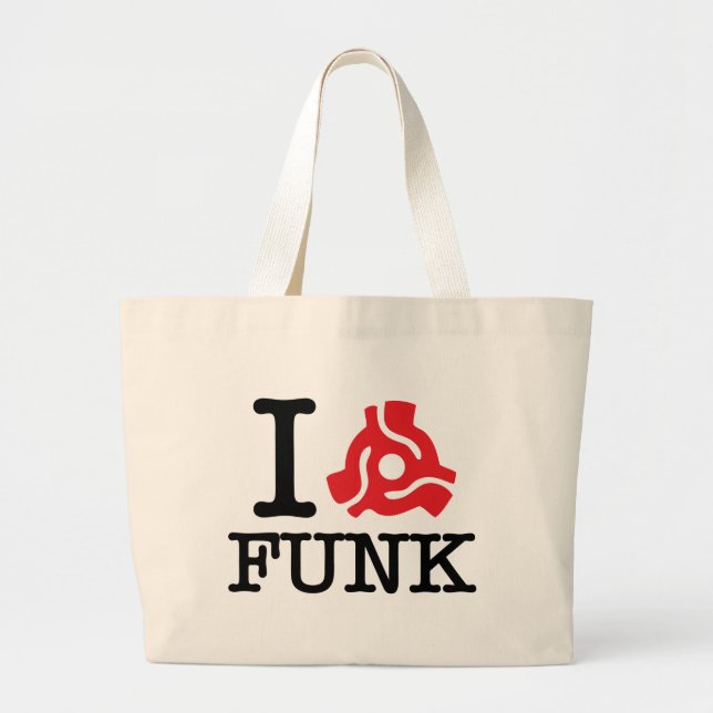 I 45 Adapter Funk Large Tote Bag (Front)