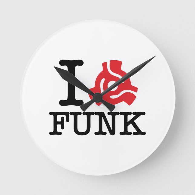I 45 Adapter Funk Round Clock (Front)