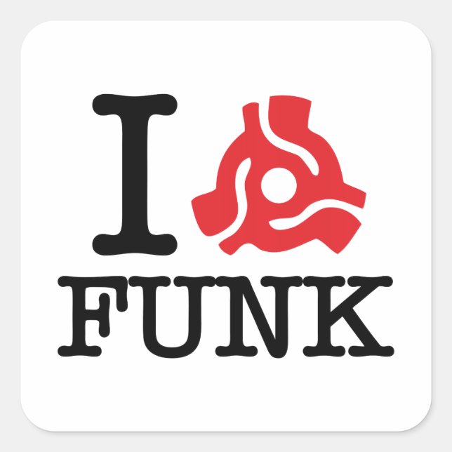 I 45 Adapter Funk Square Sticker (Front)